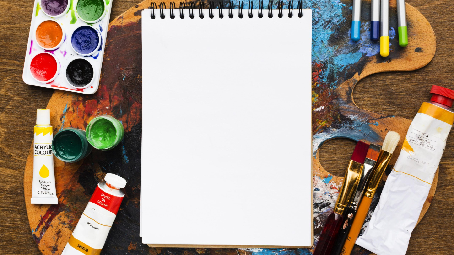 empty-notepad-dirty-color-palette